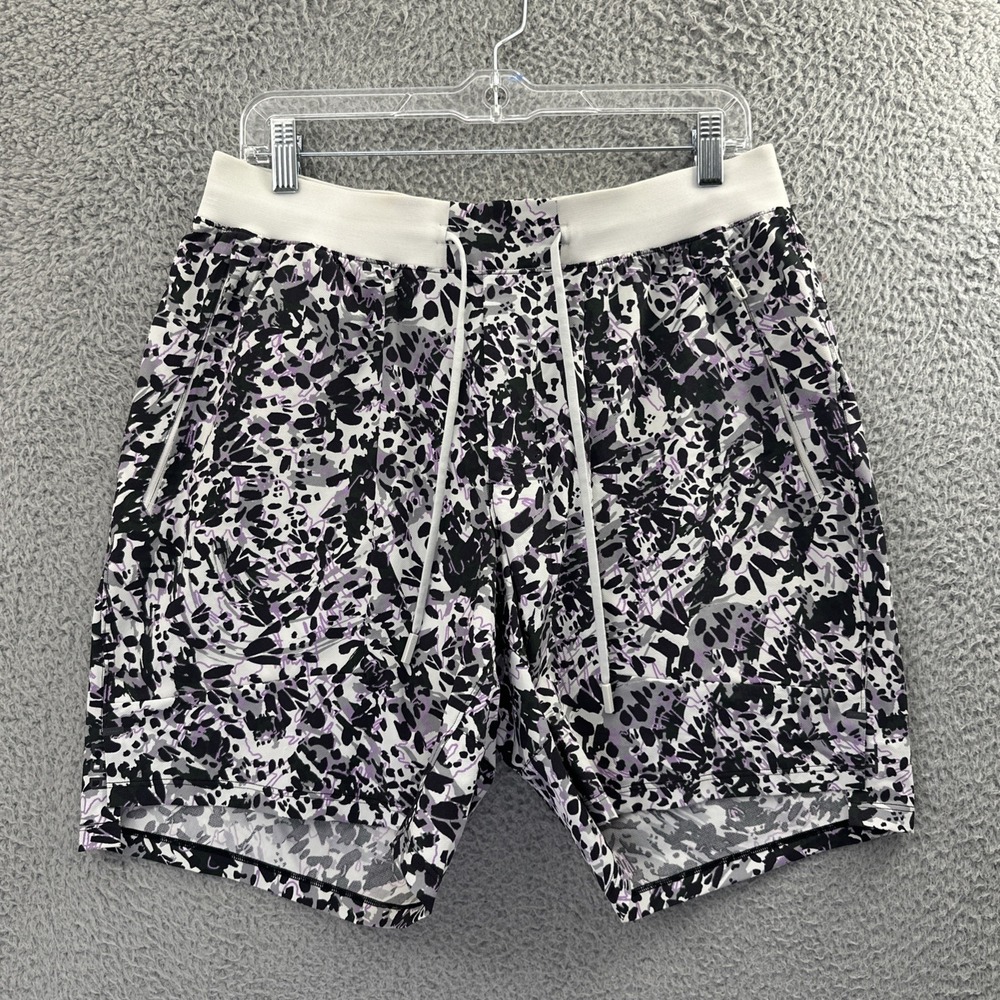 Lululemon License to Train Linerless Shorts 7" Command Camo Athletic Men Large